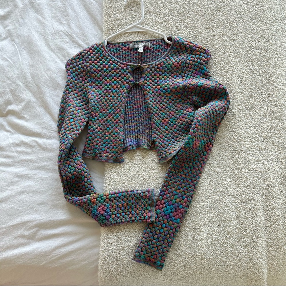 Colorful cropped sweater from Urban Outfitters | Size Small